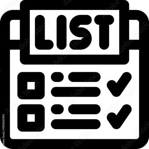 job listing line icon. Clean and minimalist vector icon for websites, mobile apps, presentations, and logos. Fully scalable and customizable for any project.