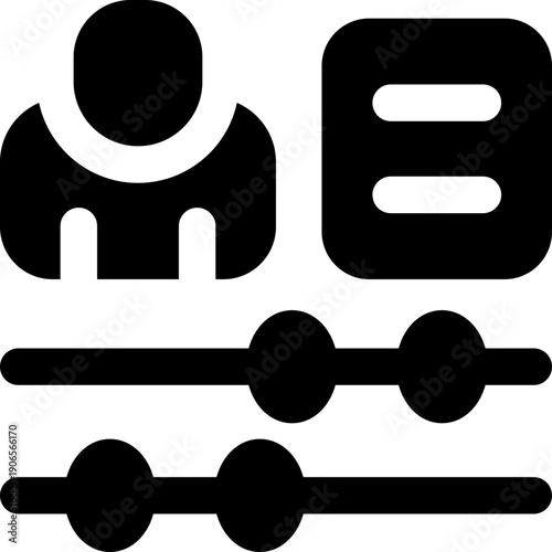 screening glyph icon. Strong and solid vector icon for websites, mobile interfaces, presentations, and visual branding. High quality and easy to edit.