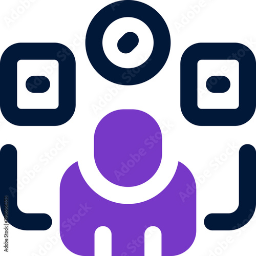 personal skill duotone icon. Sleek and modern vector icon for websites, mobile apps, marketing materials, and corporate design. Fully scalable and ready to use.