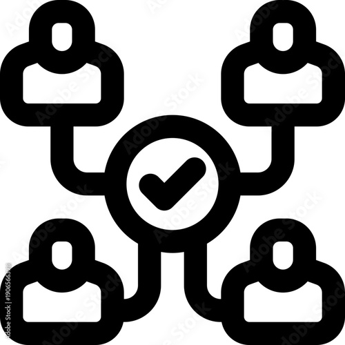 relation line icon. Clean and minimalist vector icon for websites, mobile apps, presentations, and logos. Fully scalable and customizable for any project.