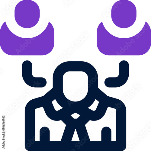 formal organization duotone icon. Sleek and modern vector icon for websites, mobile apps, marketing materials, and corporate design. Fully scalable and ready to use.