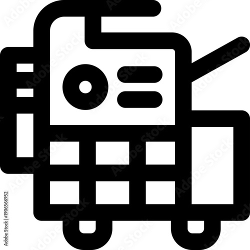 copier line icon. Clean and minimalist vector icon for websites, mobile apps, presentations, and logos. Fully scalable and customizable for any project.