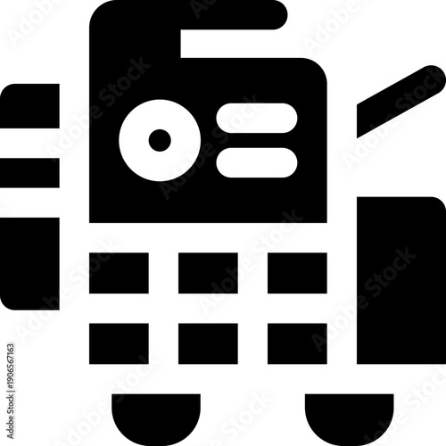 copier glyph icon. Strong and solid vector icon for websites, mobile interfaces, presentations, and visual branding. High quality and easy to edit.