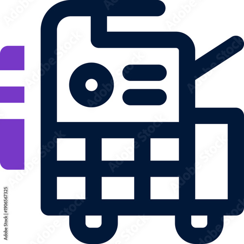 copier duotone icon. Sleek and modern vector icon for websites, mobile apps, marketing materials, and corporate design. Fully scalable and ready to use.