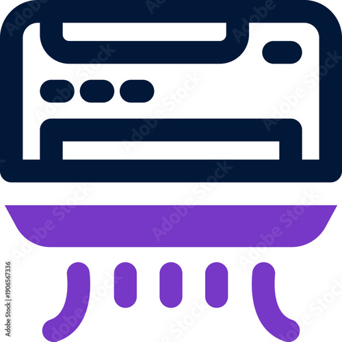 air conditioner duotone icon. Sleek and modern vector icon for websites, mobile apps, marketing materials, and corporate design. Fully scalable and ready to use.