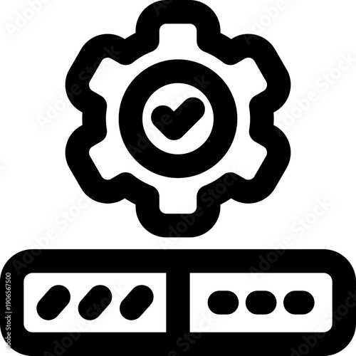 progress line icon. Clean and minimalist vector icon for websites, mobile apps, presentations, and logos. Fully scalable and customizable for any project.