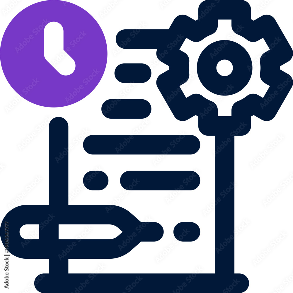 Fototapeta premium preparation duotone icon. Sleek and modern vector icon for websites, mobile apps, marketing materials, and corporate design. Fully scalable and ready to use.