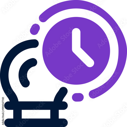 predict duotone icon. Sleek and modern vector icon for websites, mobile apps, marketing materials, and corporate design. Fully scalable and ready to use.