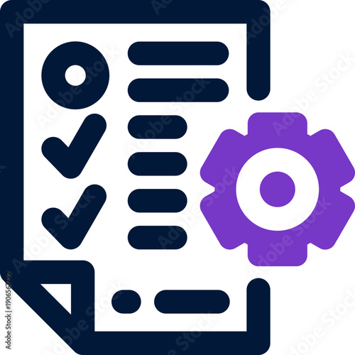 plan management duotone icon. Sleek and modern vector icon for websites, mobile apps, marketing materials, and corporate design. Fully scalable and ready to use.