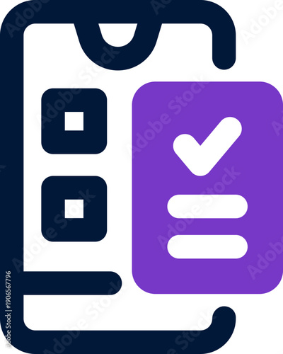 plan app duotone icon. Sleek and modern vector icon for websites, mobile apps, marketing materials, and corporate design. Fully scalable and ready to use.