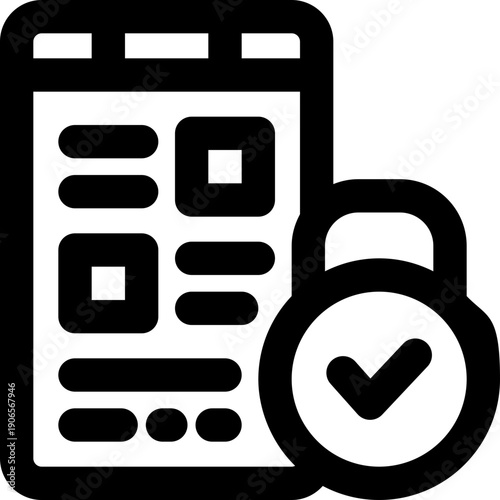 done list line icon. Clean and minimalist vector icon for websites, mobile apps, presentations, and logos. Fully scalable and customizable for any project.