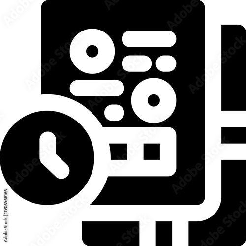 assignment glyph icon. Strong and solid vector icon for websites, mobile interfaces, presentations, and visual branding. High quality and easy to edit.