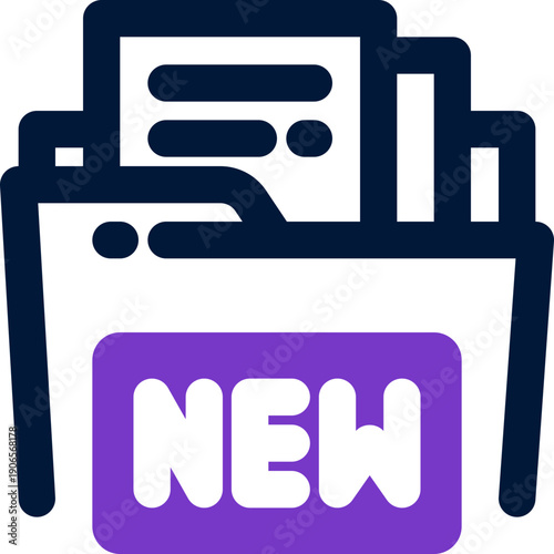 new project duotone icon. Sleek and modern vector icon for websites, mobile apps, marketing materials, and corporate design. Fully scalable and ready to use.