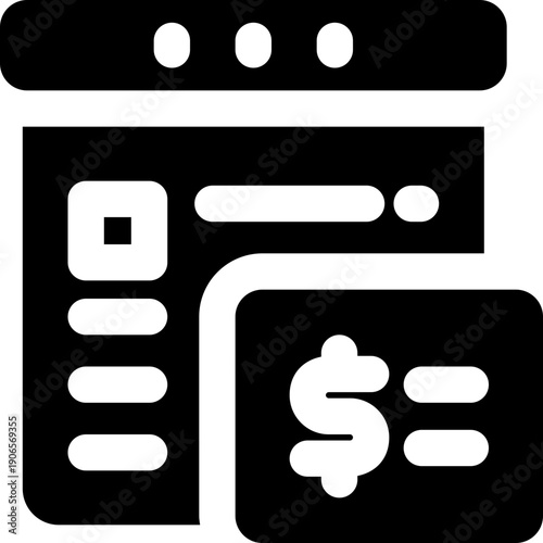 order fulfillment glyph icon. Strong and solid vector icon for websites, mobile interfaces, presentations, and visual branding. High quality and easy to edit.