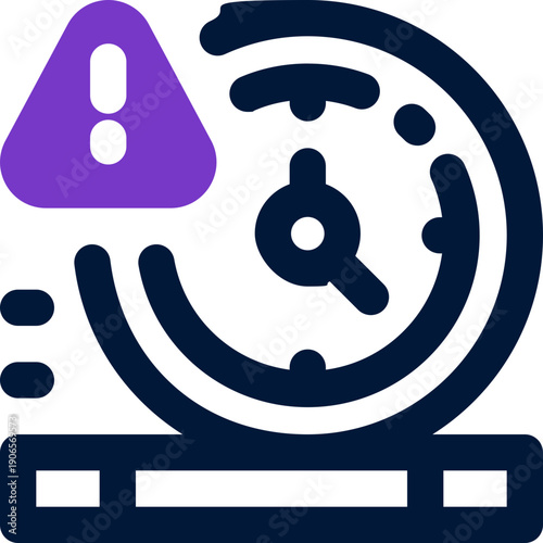 delay duotone icon. Sleek and modern vector icon for websites, mobile apps, marketing materials, and corporate design. Fully scalable and ready to use.