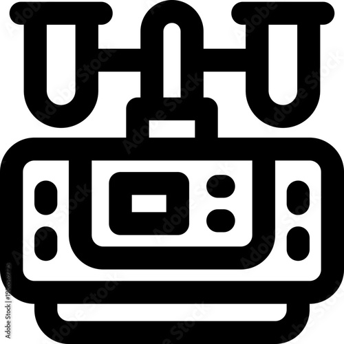 centrifuge line icon. Clean and minimalist vector icon for websites, mobile apps, presentations, and logos. Fully scalable and customizable for any project.