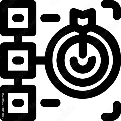 purpose line icon. Clean and minimalist vector icon for websites, mobile apps, presentations, and logos. Fully scalable and customizable for any project.