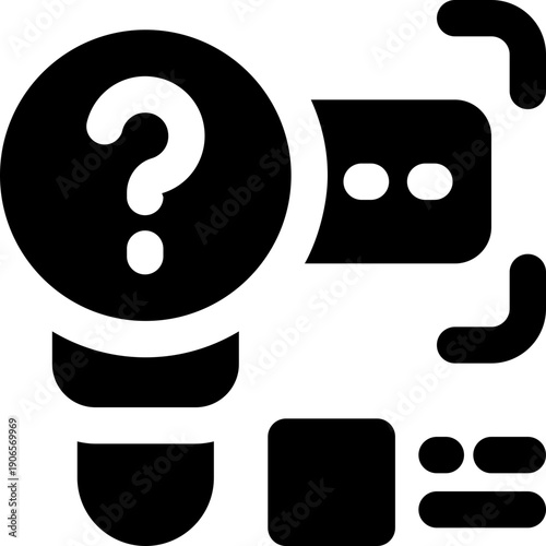 search glyph icon. Strong and solid vector icon for websites, mobile interfaces, presentations, and visual branding. High quality and easy to edit.