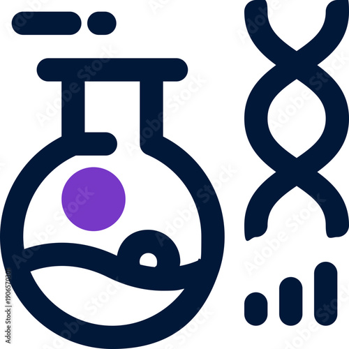 biochemical duotone icon. Sleek and modern vector icon for websites, mobile apps, marketing materials, and corporate design. Fully scalable and ready to use.