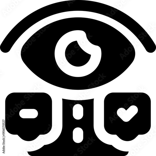 oversee glyph icon. Strong and solid vector icon for websites, mobile interfaces, presentations, and visual branding. High quality and easy to edit.