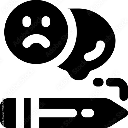 customer experience glyph icon. Strong and solid vector icon for websites, mobile interfaces, presentations, and visual branding. High quality and easy to edit.