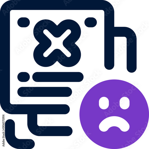 disapprove duotone icon. Sleek and modern vector icon for websites, mobile apps, marketing materials, and corporate design. Fully scalable and ready to use.