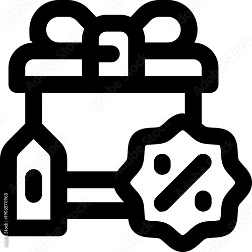 sale line icon. Clean and minimalist vector icon for websites, mobile apps, presentations, and logos. Fully scalable and customizable for any project.