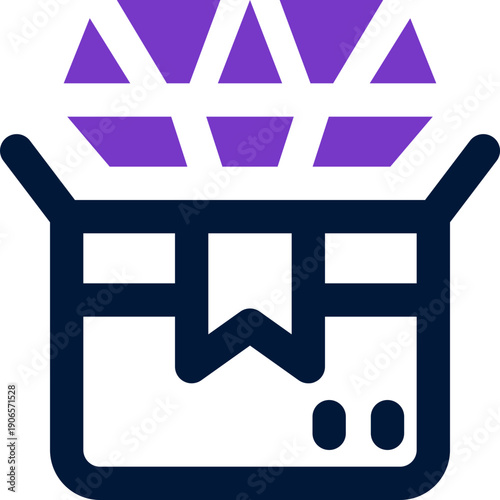 diamond duotone icon. Sleek and modern vector icon for websites, mobile apps, marketing materials, and corporate design. Fully scalable and ready to use.