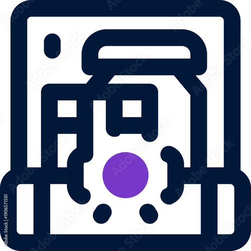 hamper duotone icon. Sleek and modern vector icon for websites, mobile apps, marketing materials, and corporate design. Fully scalable and ready to use.