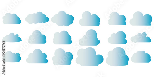 Cloud computing icon. Line, glyph and filled outline colorful version, abstract cloud outline and filled vector sign. Cloud icon. Vector illustration.