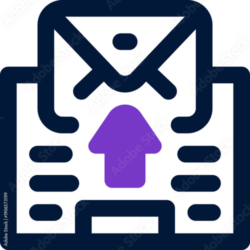 newsletter duotone icon. Sleek and modern vector icon for websites, mobile apps, marketing materials, and corporate design. Fully scalable and ready to use.