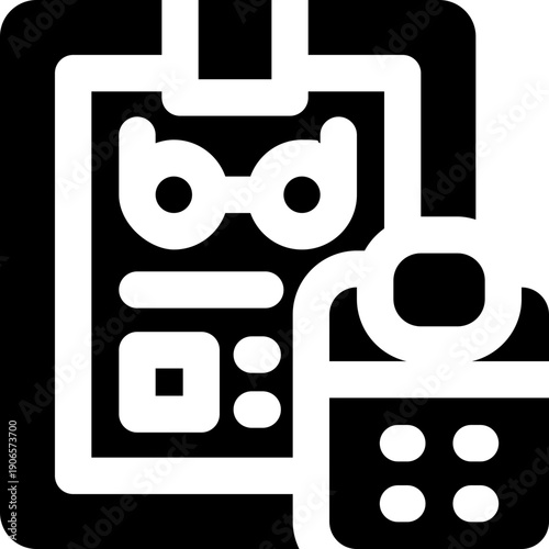 retirement plan glyph icon. Strong and solid vector icon for websites, mobile interfaces, presentations, and visual branding. High quality and easy to edit.