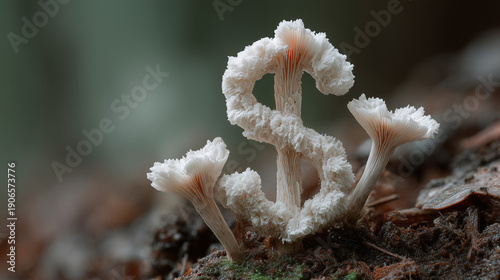 Delicate Mushroom Growth: U...