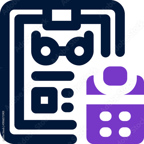 retirement plan duotone icon. Sleek and modern vector icon for websites, mobile apps, marketing materials, and corporate design. Fully scalable and ready to use.