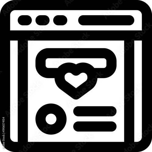 website line icon. Clean and minimalist vector icon for websites, mobile apps, presentations, and logos. Fully scalable and customizable for any project.