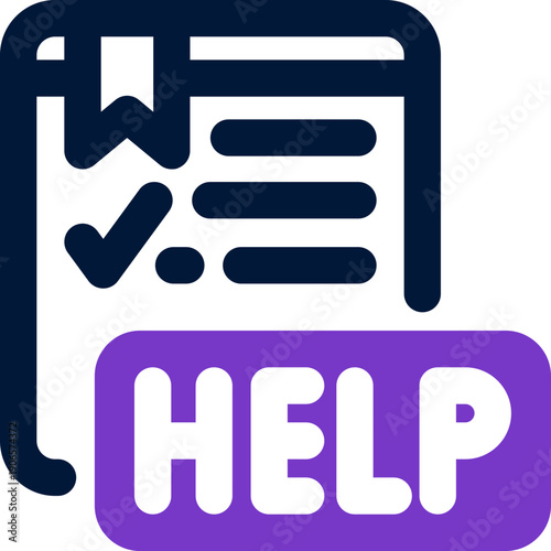 help duotone icon. Sleek and modern vector icon for websites, mobile apps, marketing materials, and corporate design. Fully scalable and ready to use.