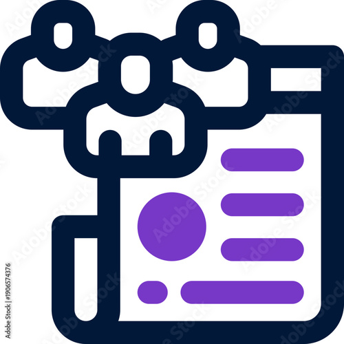 grouping list duotone icon. Sleek and modern vector icon for websites, mobile apps, marketing materials, and corporate design. Fully scalable and ready to use.