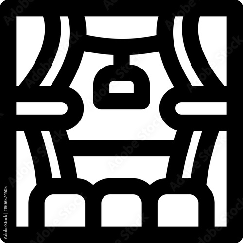 stage line icon. Clean and minimalist vector icon for websites, mobile apps, presentations, and logos. Fully scalable and customizable for any project.