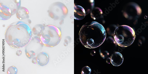 Fotografie bubble transparent, soap bubbles,PNG.