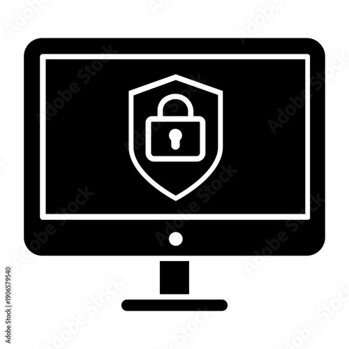 Firewall vector icon. Cybersecurity Illustration sign. Computer antivirus symbol. Data protection logo.