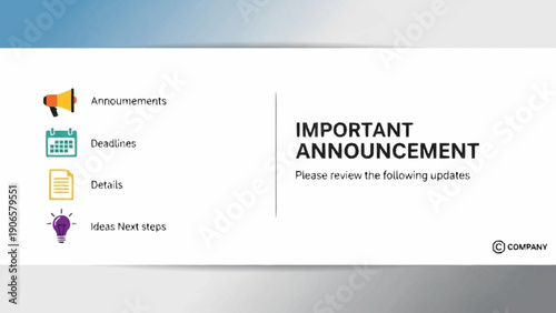 Important Announcement with Key Information and Updates.