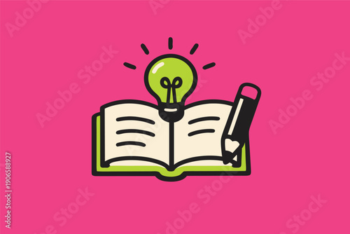  Knowledge Growth Symbol Design, Academic Success Visual Icon