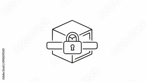 Foto Secure package with locked pad.