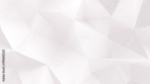Abstract white polygon background with geometric triangle texture
