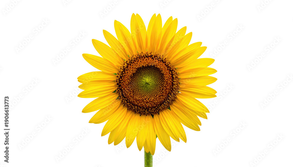 Fototapeta premium A vibrant, close-up view of a sunflower with bright yellow petals, against a black backdrop