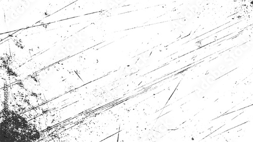 Black and white abstract texture with scratches and speckles background grunge