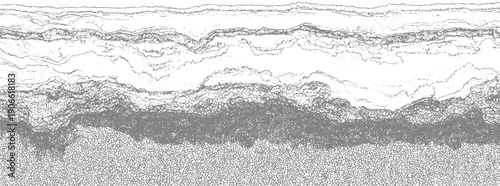 Abstract grey and white layered texture with organic wavy lines and granular patterns