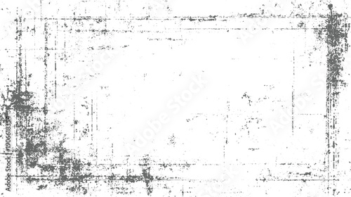 Grungy distressed texture overlay with dark grey marks and lines on white background grunge