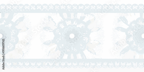 Pale blue floral lace pattern repeating design with delicate details
