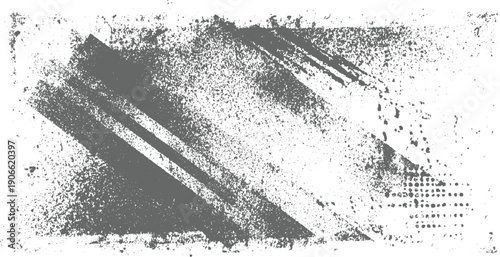 Abstract grey distressed texture with diagonal lines and scattered dots background grunge